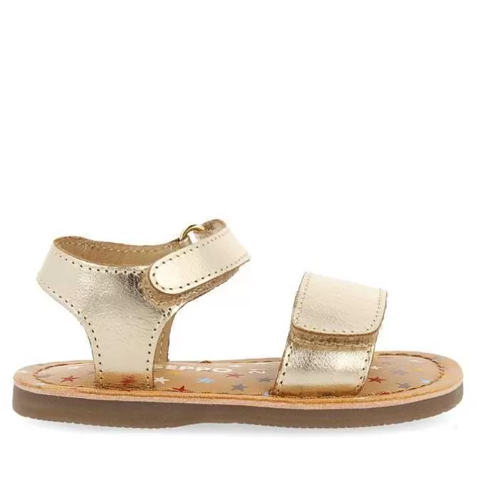 Bebe | Sandalias Bebe Nina<Gioseppo Sandalias De Piel Dorada Con Estampado Fantasia Para Bebe Himare