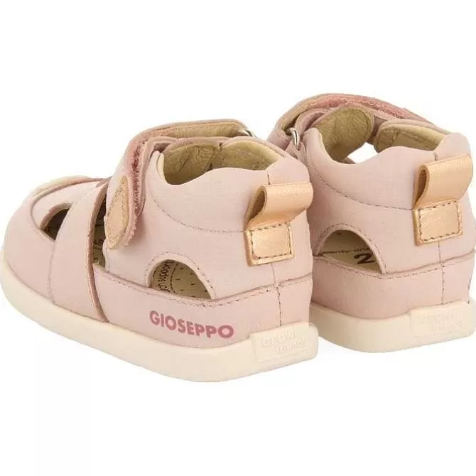 Bebe | Mi Primer Gioseppo<Gioseppo Sandalias De Piel Rosa Con Accesos Metalicos Para Bebe Cerrik