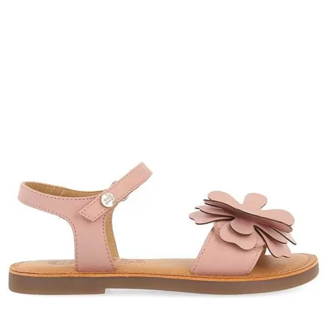 Niñas | Sandalias<Gioseppo Sandalias De Piel Rosa Con Adornos De Flores Para Nina Y Nino Cres