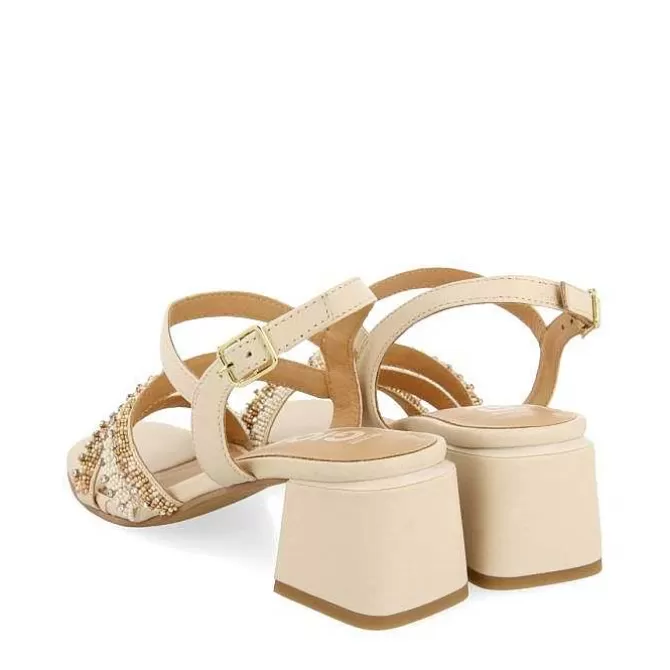 Sandalias Tacon<Gioseppo Sandalias De Tacon Blanco Rojo Con Detalle De Tiras Multicolor Para Mujer Balao