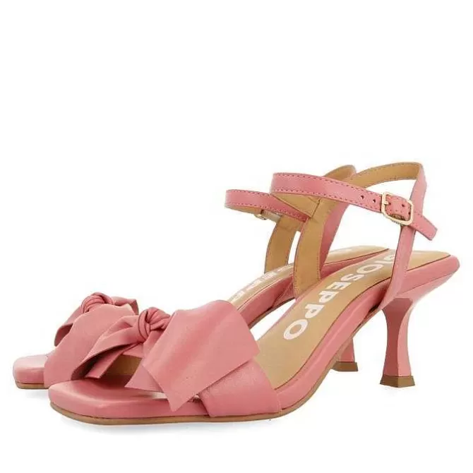 Sandalias Tacon<Gioseppo Sandalias De Tacon Con Detalle Lazo Rosa Para Mujer Patti