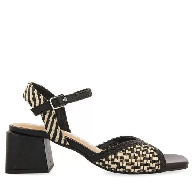 Sandalias Tacon<Gioseppo Sandalias De Tacon Con Empeine Trenzado Bicolor Para Mujer Ladock