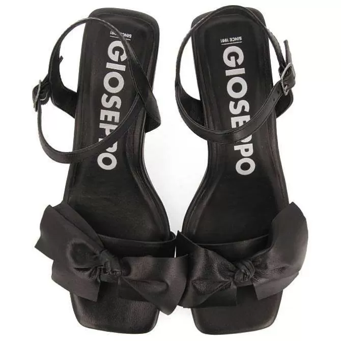 Sandalias Tacon<Gioseppo Sandalias De Tacon Negro Con Detalle Lazo Para Mujer Patti