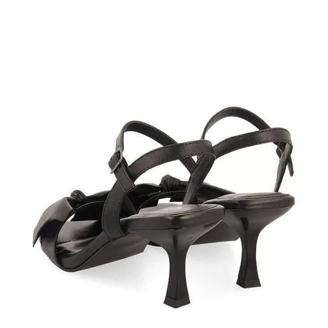 Sandalias Tacon<Gioseppo Sandalias De Tacon Negro Con Detalle Lazo Para Mujer Patti