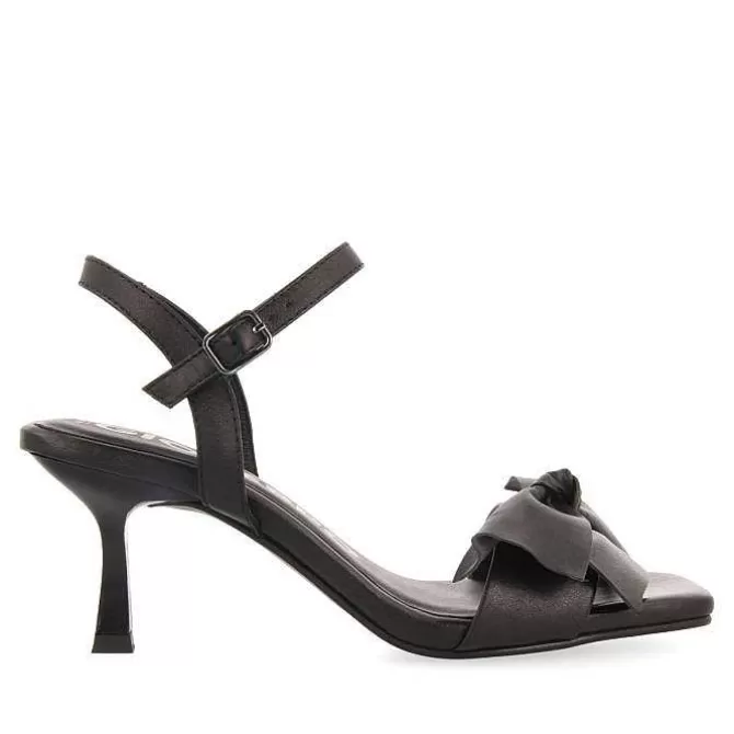Sandalias Tacon<Gioseppo Sandalias De Tacon Negro Con Detalle Lazo Para Mujer Patti