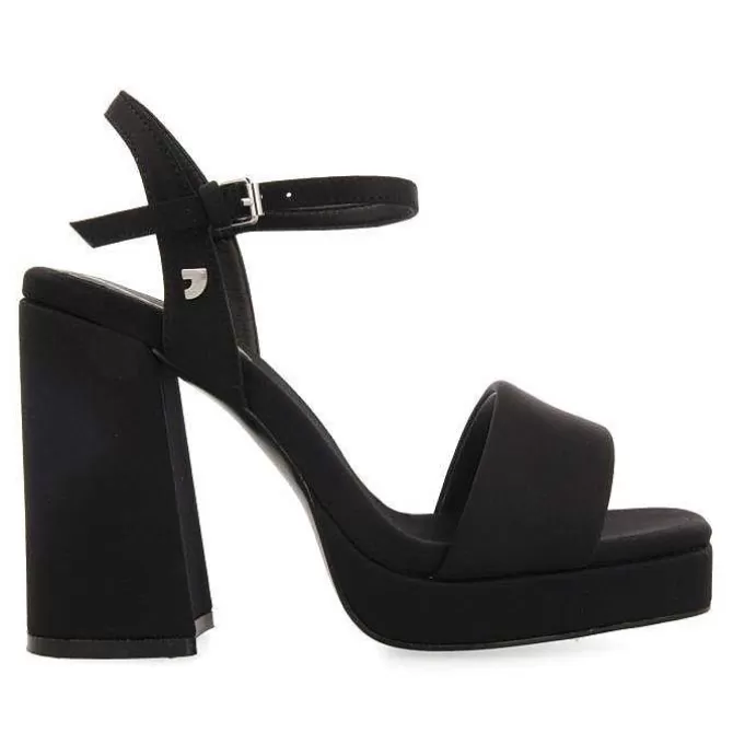 Sandalias Tacon<Gioseppo Sandalias De Tacon Negro Con Tira Acolchada Para Mujer Denton