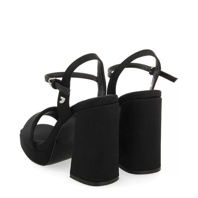 Sandalias Tacon<Gioseppo Sandalias De Tacon Negro Con Tira Acolchada Para Mujer Denton