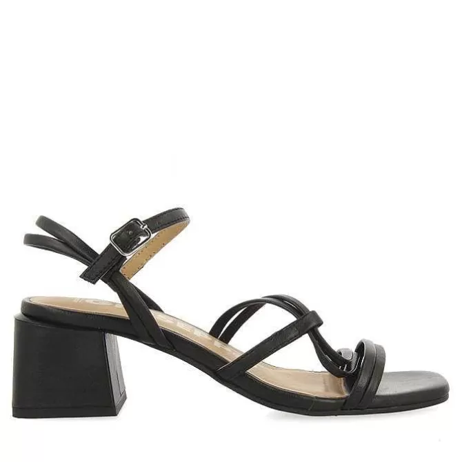 Sandalias Tacon<Gioseppo Sandalias De Tacon Negro Con Tiras Trenzadas Para Mujer Pustec