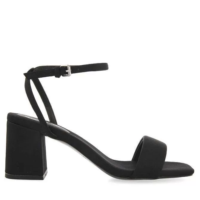 Sandalias Tacon<Gioseppo Sandalias De Tacon Negro Y Tira Acolchada Para Mujer Giarre