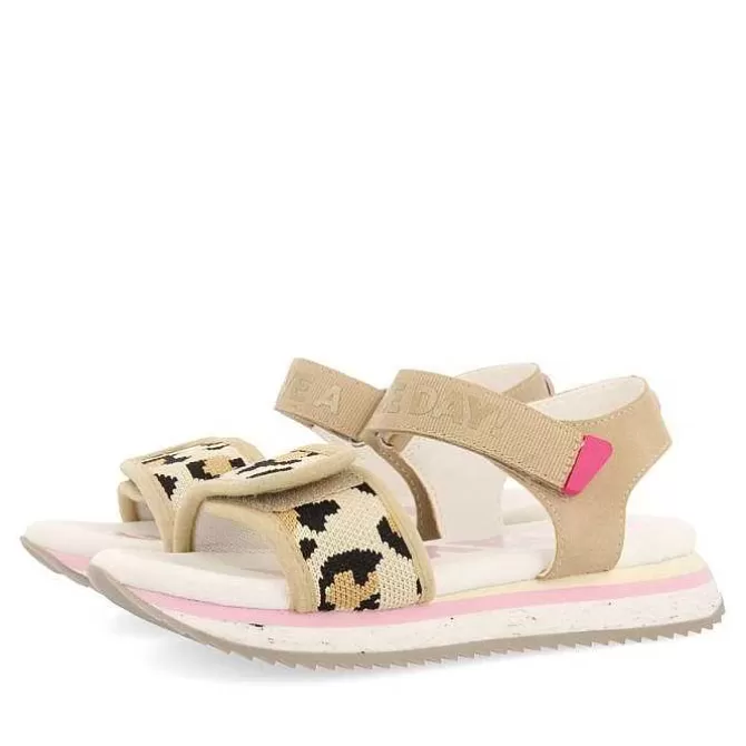 Niñas | Sandalias<Gioseppo Sandalias Deportivas Animal Print Tirantes Ajustables Para Nina Y Nino Ficarra
