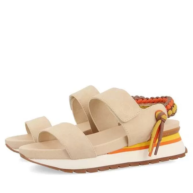 Sandalias Deportivas<Gioseppo Sandalias Deportivas Beige Con Detalle Trasero Multicolor Para Mujer Austell