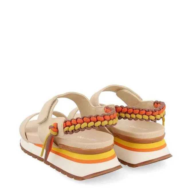 Sandalias Deportivas<Gioseppo Sandalias Deportivas Beige Con Detalle Trasero Multicolor Para Mujer Austell