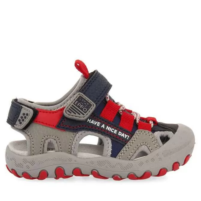 Bebe | Chanclas Para Bebe<Gioseppo Sandalias Deportivas Berilo Bebe Gris Con Detalles En Color
