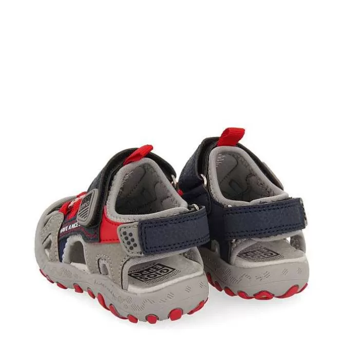 Bebe | Chanclas Para Bebe<Gioseppo Sandalias Deportivas Berilo Bebe Gris Con Detalles En Color