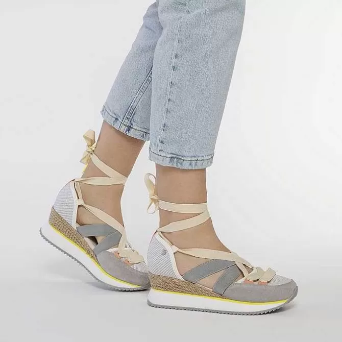 Sandalias Deportivas<Gioseppo Sandalias Deportivas Blancas Con Cuña Para Mujer Samobor