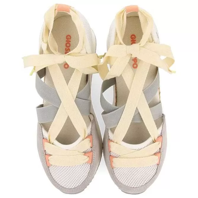 Sandalias Deportivas<Gioseppo Sandalias Deportivas Blancas Con Cuña Para Mujer Samobor