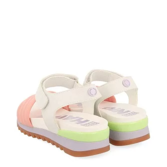 Niñas | Sandalias<Gioseppo Sandalias Deportivas Blancas Con Detalles Multicolor Para Nina Y Nino Clapiers