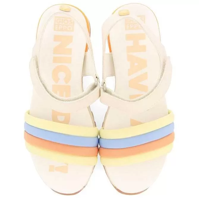 Niñas | Sandalias<Gioseppo Sandalias Deportivas Blancas Con Detalles Multicolor Para Nina Y Nino Clapiers