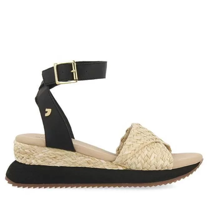 Sandalias Deportivas<Gioseppo Sandalias Deportivas Con Cuña Beige Y Negro Para Mujer Mehama