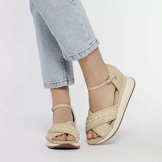 Sandalias Deportivas<Gioseppo Sandalias Deportivas Con Cuña Blanco Rojo Para Mujer Rinsey