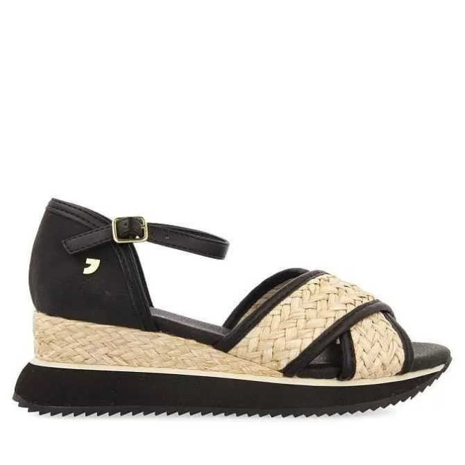 Sandalias Deportivas<Gioseppo Sandalias Deportivas Con Cuña Negras Para Mujer Rinsey