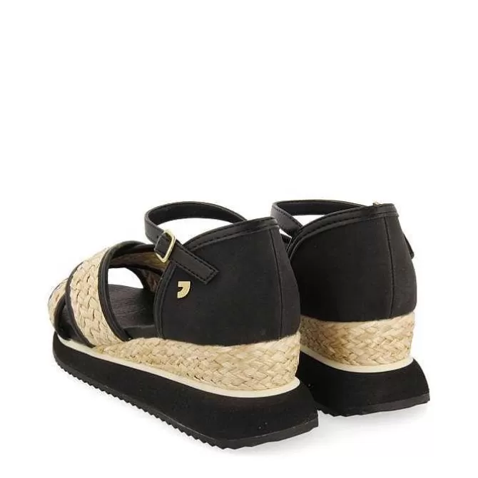 Sandalias Deportivas<Gioseppo Sandalias Deportivas Con Cuña Negras Para Mujer Rinsey