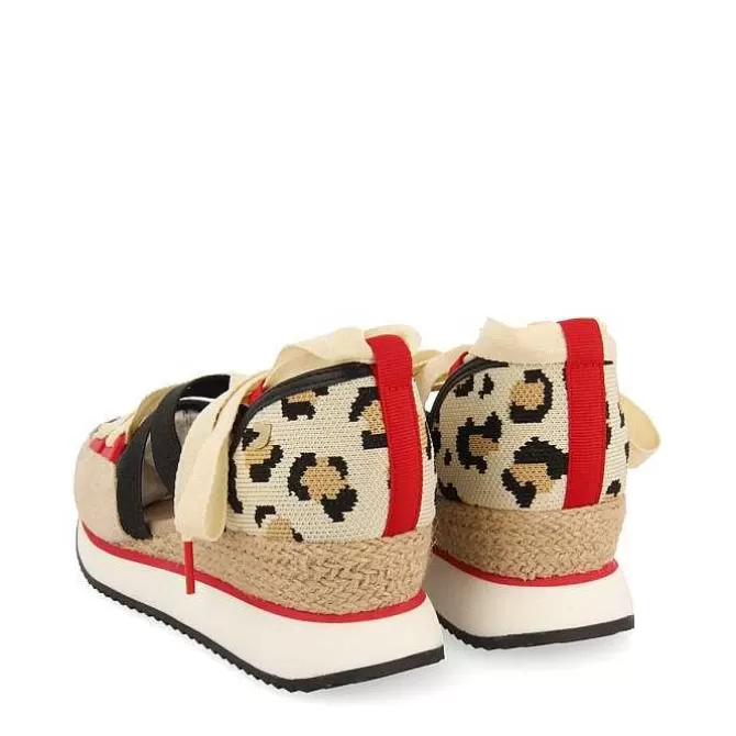 Sandalias Deportivas<Gioseppo Sandalias Deportivas Con Cuña Y Estampado Leopardo Para Mujer Rowlett