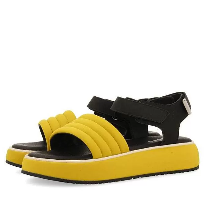 Sandalias Deportivas<Gioseppo Sandalias Deportivas Con Plataforma Mostaza Mujer Cheval