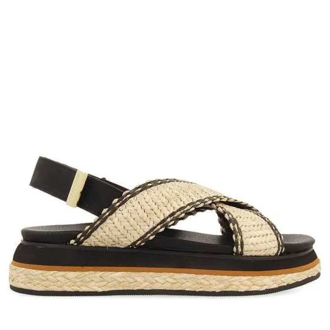 Sandalias Plataforma<Gioseppo Sandalias Deportivas Con Tiras De Rafia Y Plataforma Para Mujer Odrie