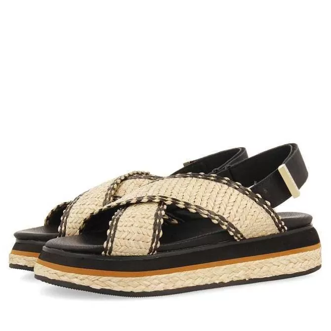 Sandalias Plataforma<Gioseppo Sandalias Deportivas Con Tiras De Rafia Y Plataforma Para Mujer Odrie