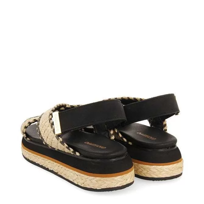 Sandalias Plataforma<Gioseppo Sandalias Deportivas Con Tiras De Rafia Y Plataforma Para Mujer Odrie