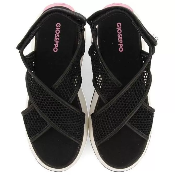 Sandalias Deportivas<Gioseppo Sandalias Deportivas De Malla Negras Para Mujer Valdina