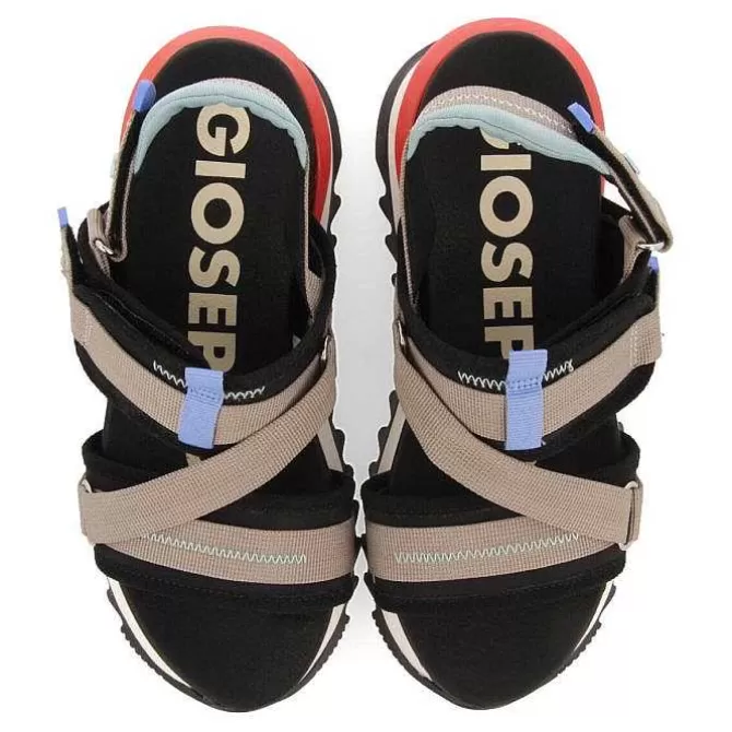 Sandalias Deportivas<Gioseppo Sandalias Deportivas De Mujer Blaru En Negro Y Gris
