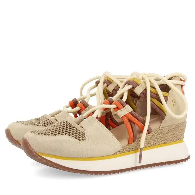 Sandalias Deportivas<Gioseppo Sandalias Deportivas Estilo Alpargata Con Cuña Beige Para Mujer Iona