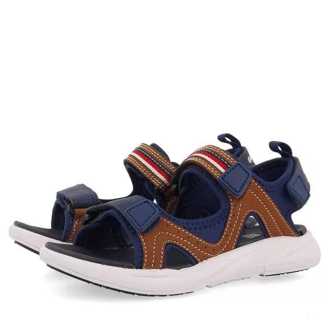 Niños | Chancletas<Gioseppo Sandalias Deportivas Marrones Con Decoraciones De Color Para Nino Y Nina Antillo