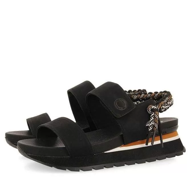 Sandalias Deportivas<Gioseppo Sandalias Deportivas Negras Con Detalle Trasero Multicolor Para Mujer Austell