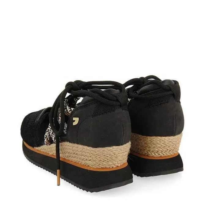 Sandalias Deportivas<Gioseppo Sandalias Deportivas Negras Tipo Alpargata Con Cuña Para Mujer Iona