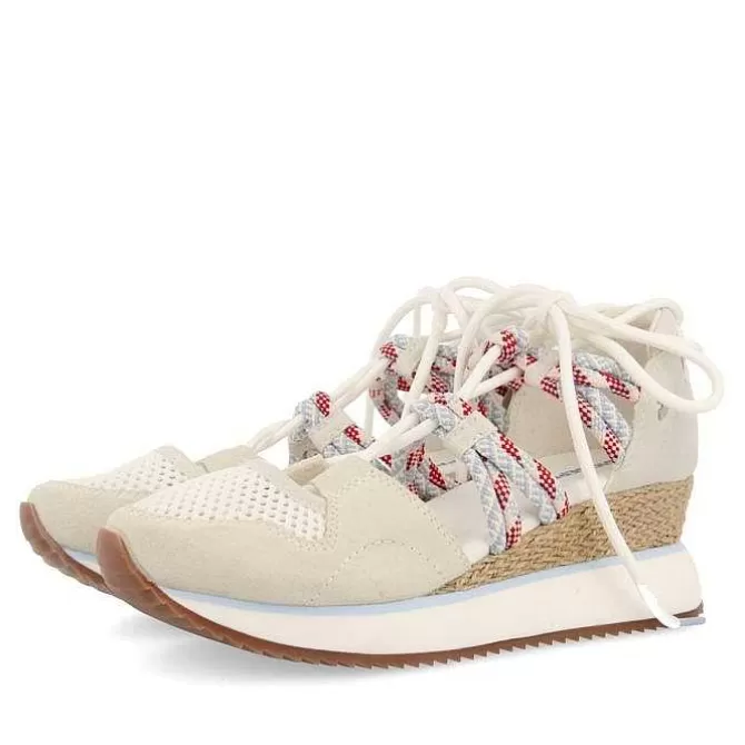 Sandalias Deportivas<Gioseppo Sandalias Deportivas Off-White Estilo Alpargata Con Cuña Para Mujer Iona