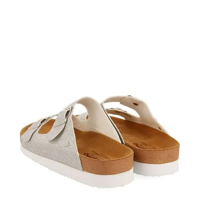 Chancletas<Gioseppo Sandalias Estilo Bio Plata Con Tiras Y Hebilla Para Mujer Margate
