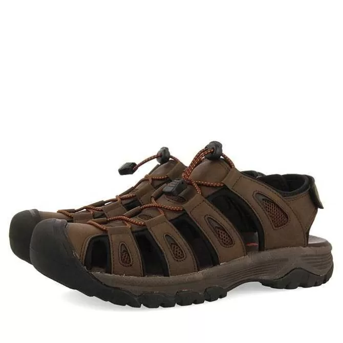 Chancletas<Gioseppo Sandalias Estilo Cangrejo Marron Para Hombre Pontianac