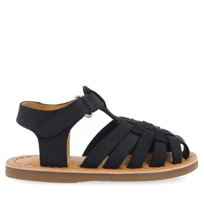 Bebe | Sandalias Bebe Nina<Gioseppo Sandalias Estilo Cangrejo Piel Azul Marino Para Bebe Harrah
