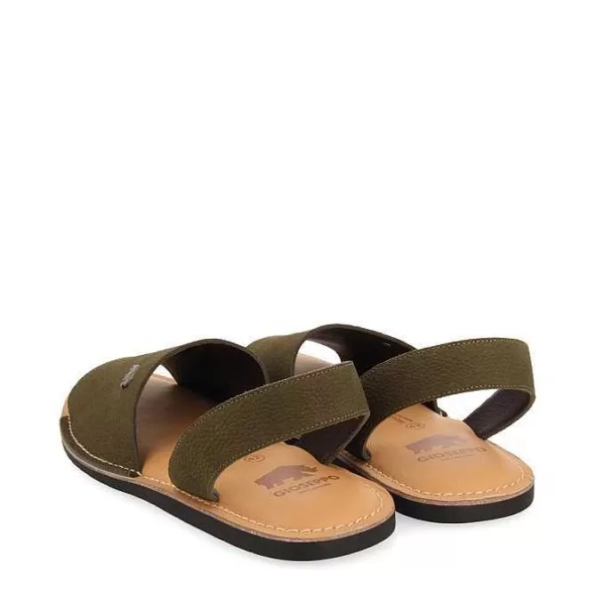 Chancletas<Gioseppo Sandalias Estilo Menorquinas De Piel Khaki Para Hombre Penryn