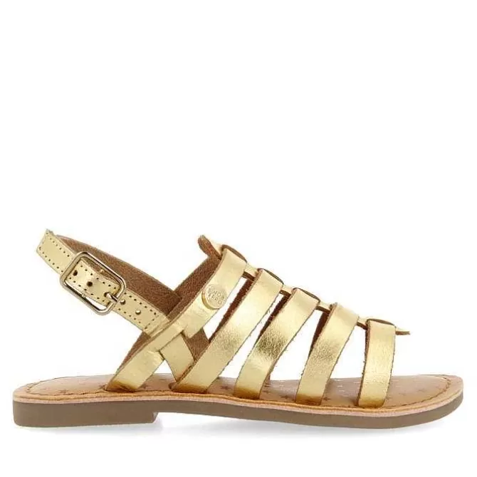Niñas | Sandalias<Gioseppo Sandalias Estilo Romano Piel Dorada Nina Y Nino Leni