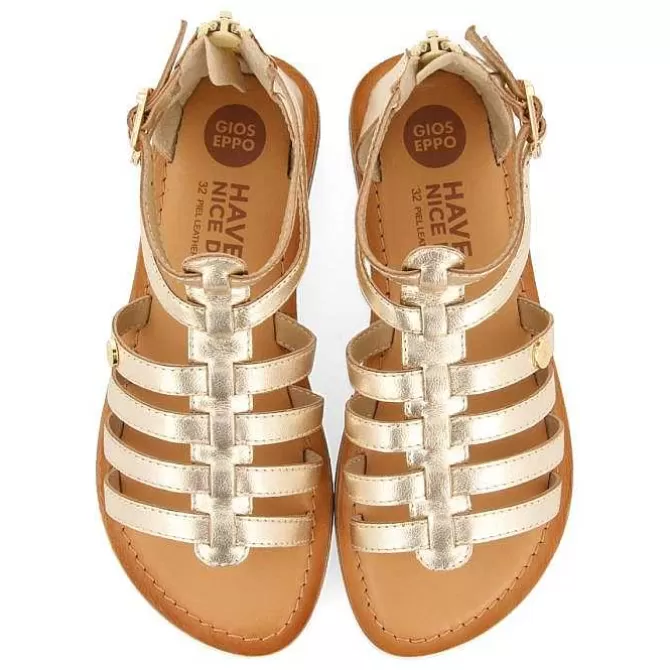 Niñas | Sandalias<Gioseppo Sandalias Estilo Romano Piel Plata Nina Y Nino Benicia
