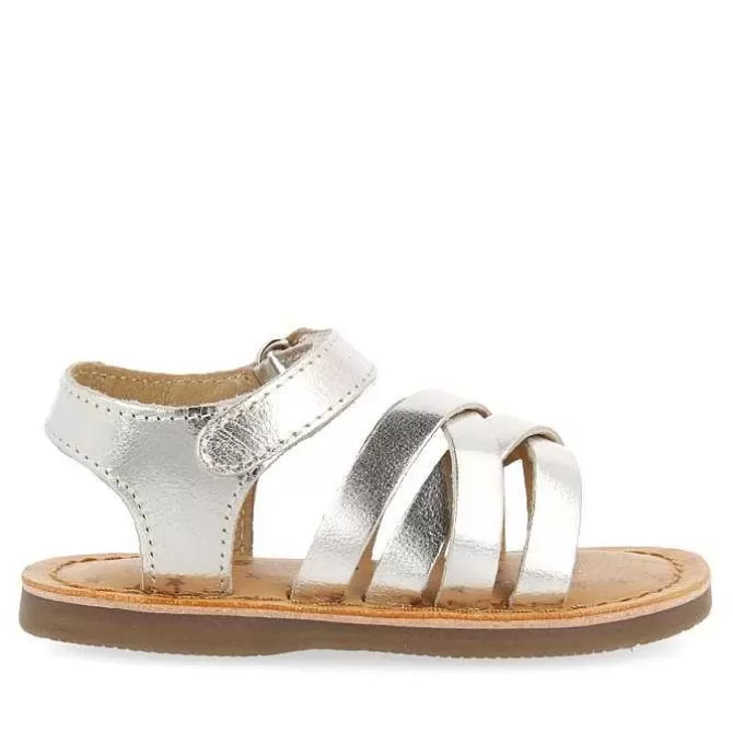 Bebe | Sandalias Bebe Nina<Gioseppo Sandalias Estilo Romano Piel Plata Para Bebe Fleury