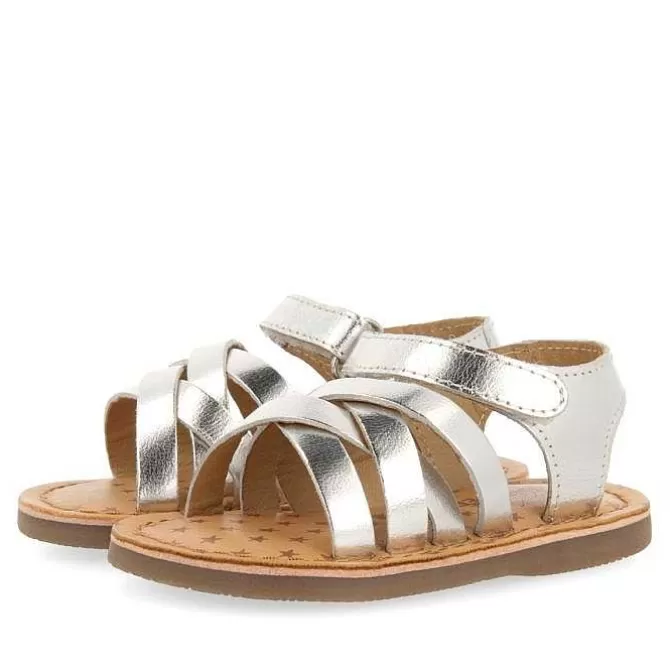 Bebe | Sandalias Bebe Nina<Gioseppo Sandalias Estilo Romano Piel Plata Para Bebe Fleury