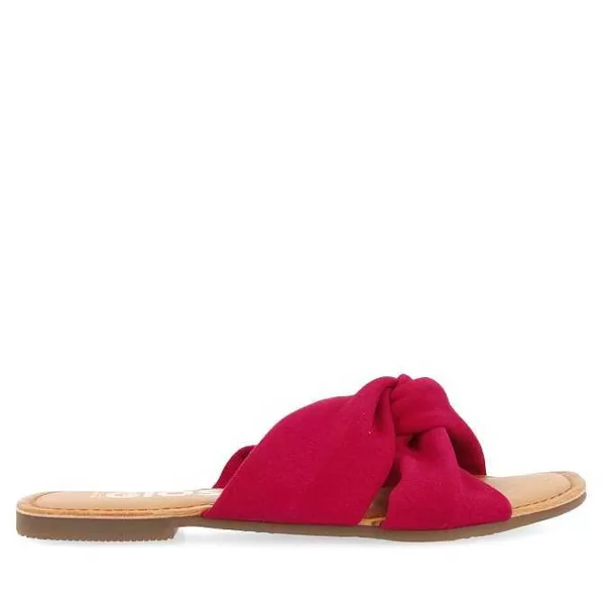 Sandalias Planas<Gioseppo Sandalias Estilo Slance De Piel Fucsia Para Mujer Agira