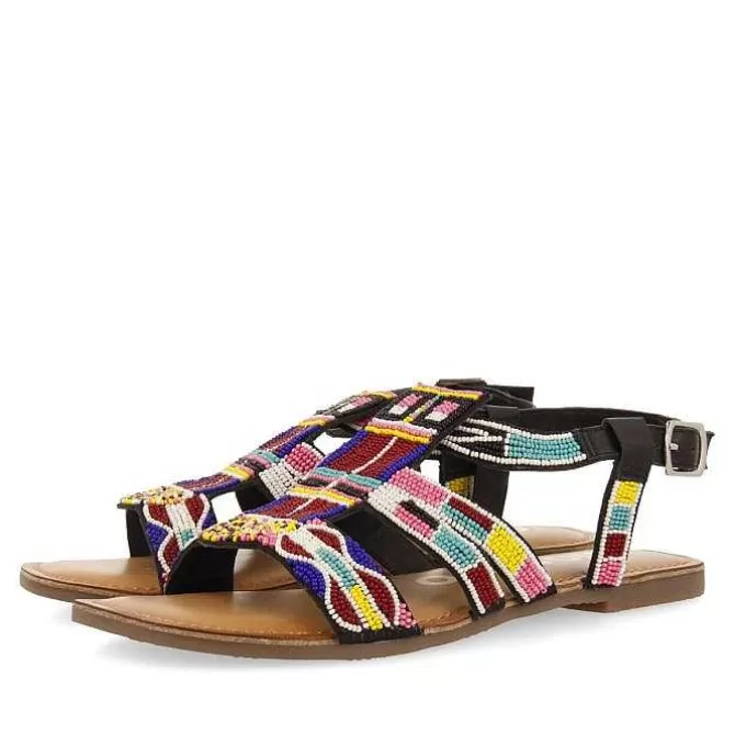 Sandalias Planas<Gioseppo Sandalias Etnicas De Piedra Multicolor Para Mujer Raccuja
