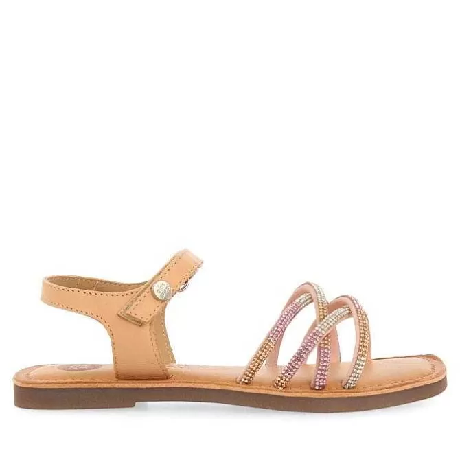 Niñas | Sandalias<Gioseppo Sandalias Lixy Nina De Piel Tintada Con Cristales
