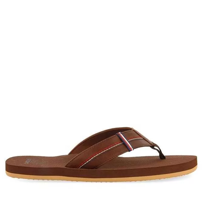 Chancletas<Gioseppo Sandalias Marrones Con Detalles De Colores Para Hombre Cutler